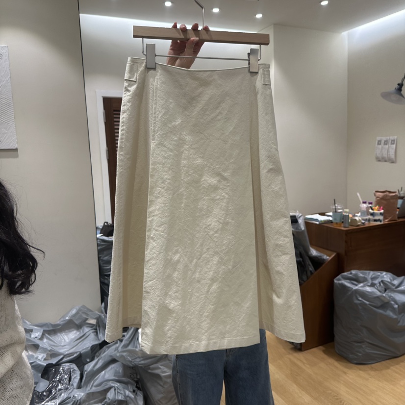 GILLI韓國東大門直郵女士新款休閑26春夏時尚推薦長裙棉布GILLI長裙圖色2米色