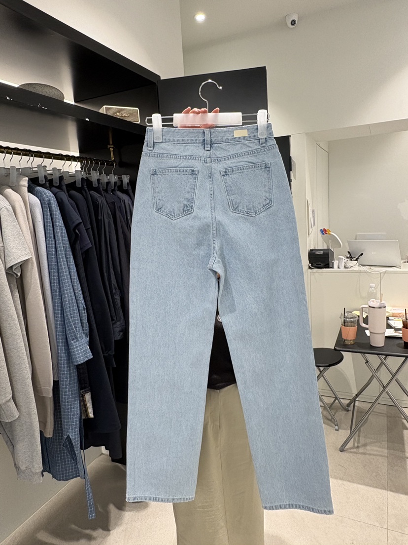 CREAM-P韓國直郵實拍女士新品休閑26春夏時尚人氣牛仔褲CREAM-P牛仔褲