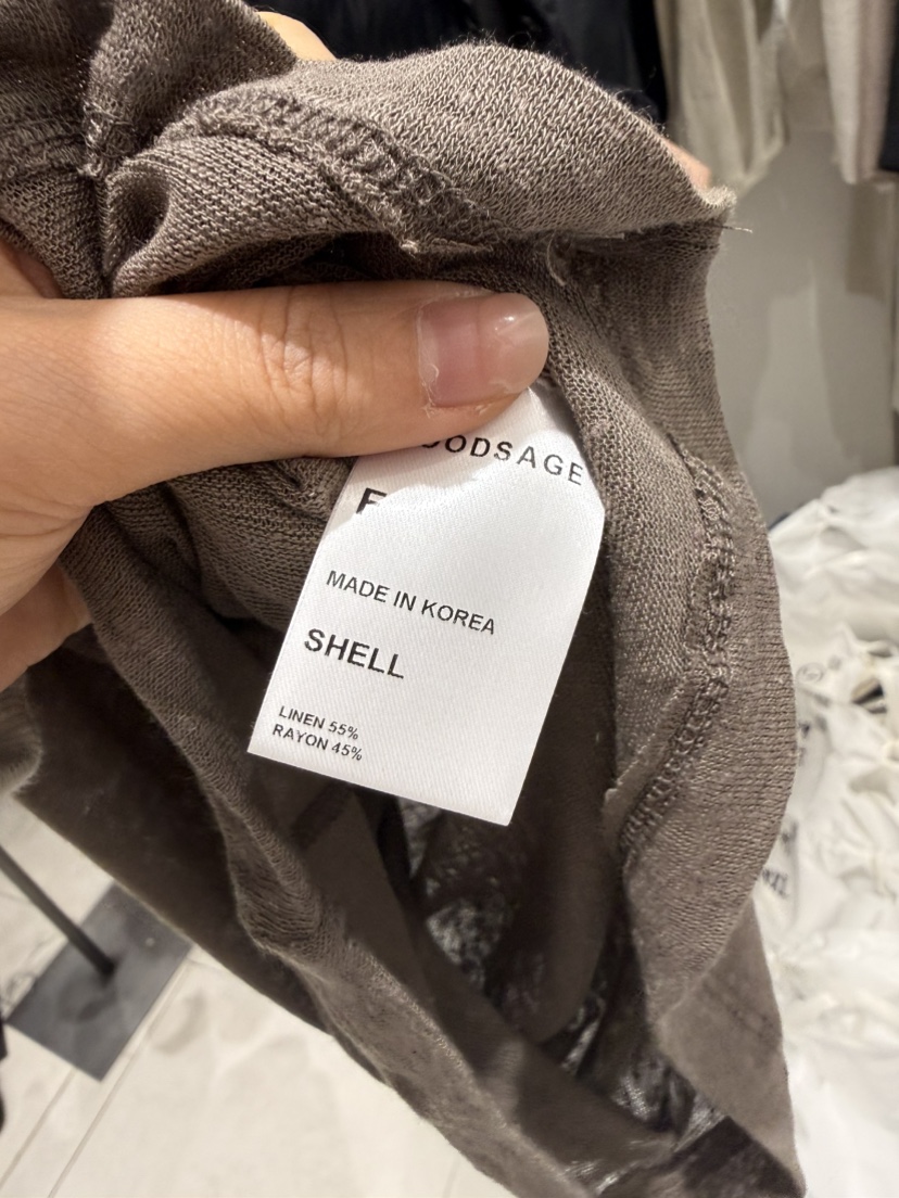 WOOD SAGE韓國代購女士新款休閑職業26春夏時尚熱賣T恤亞麻WOOD SAGET恤