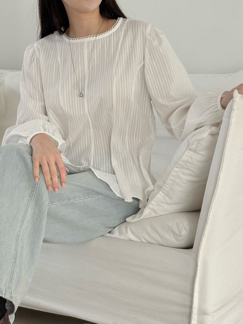 BINUS韓國直郵女士新品26春夏熱賣真品人氣職業襯衫蕾絲衫BINUS襯衫/蕾絲衫