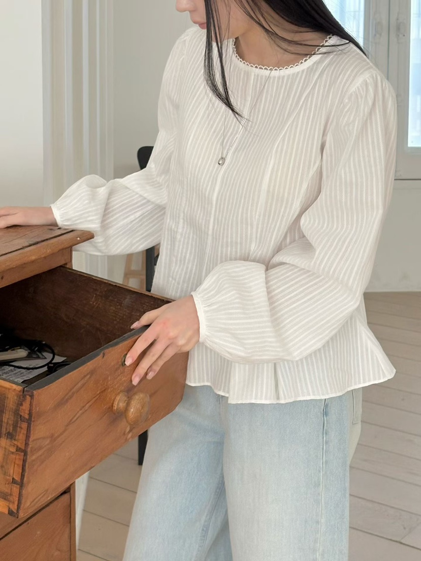 BINUS韓國直郵女士新品26春夏熱賣真品人氣職業襯衫蕾絲衫BINUS襯衫/蕾絲衫