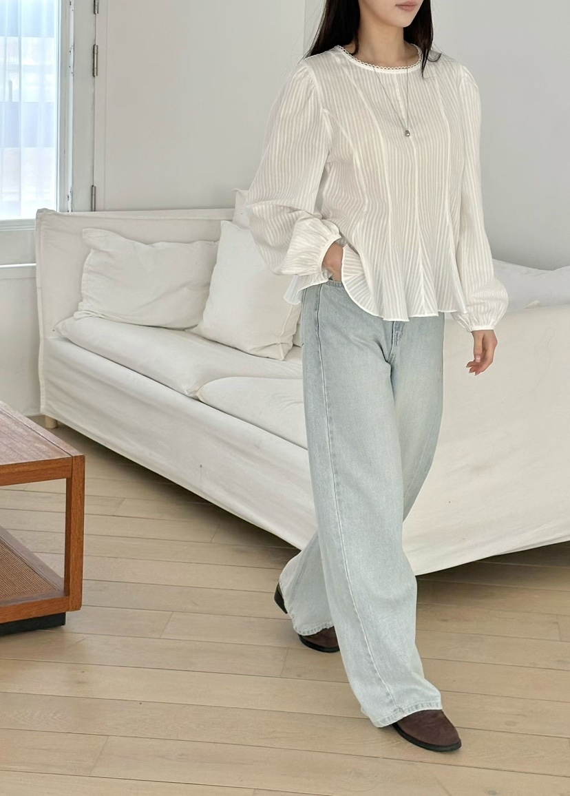 BINUS韓國直郵女士新品26春夏熱賣真品人氣職業襯衫蕾絲衫BINUS襯衫/蕾絲衫