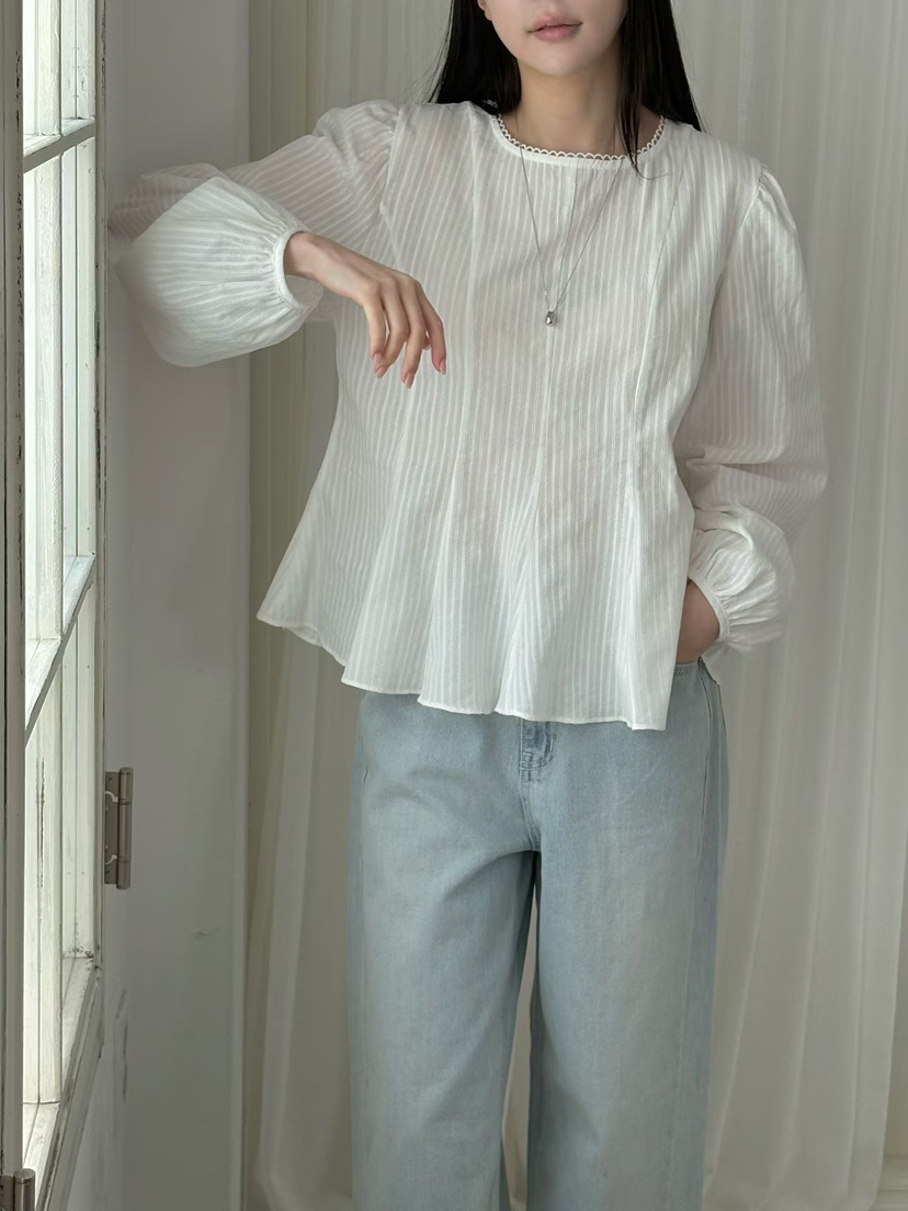 BINUS韓國直郵女士新品26春夏熱賣真品人氣職業襯衫蕾絲衫BINUS襯衫/蕾絲衫