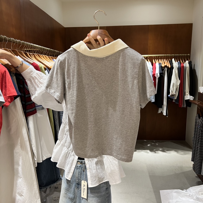 HEBON韓國東大門直郵女裝新品推薦職業26春夏熱賣時尚T恤HEBONT恤