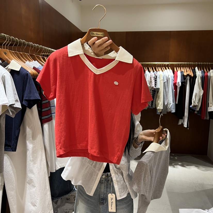 HEBON韓國東大門直郵女裝新品推薦職業26春夏熱賣時尚T恤HEBONT恤圖色2