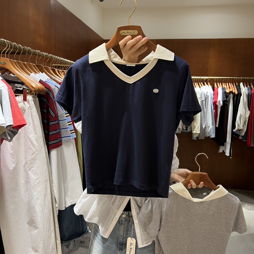 HEBON韓國東大門直郵女裝新品推薦職業26春夏熱賣時尚T恤HEBONT恤圖色3