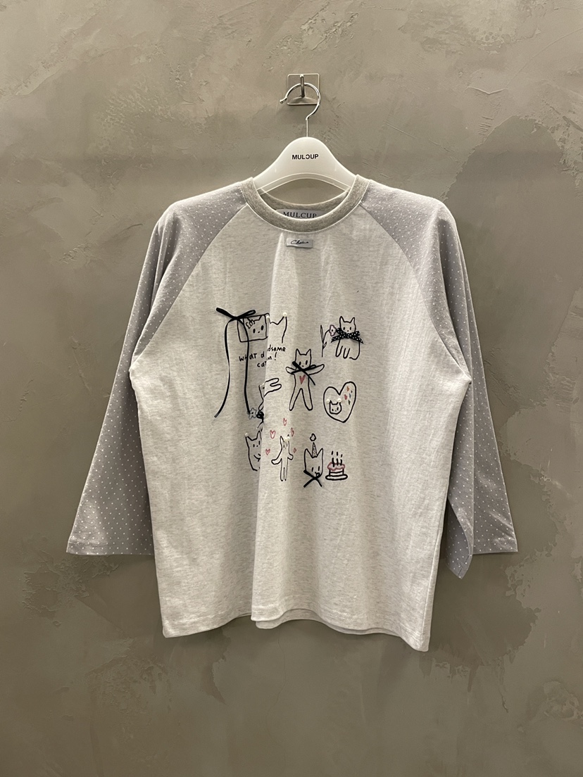 MULCUP韓國代購女士新品熱賣職業休閑推薦26春夏人氣長袖T恤MULCUP長袖T恤圖色2