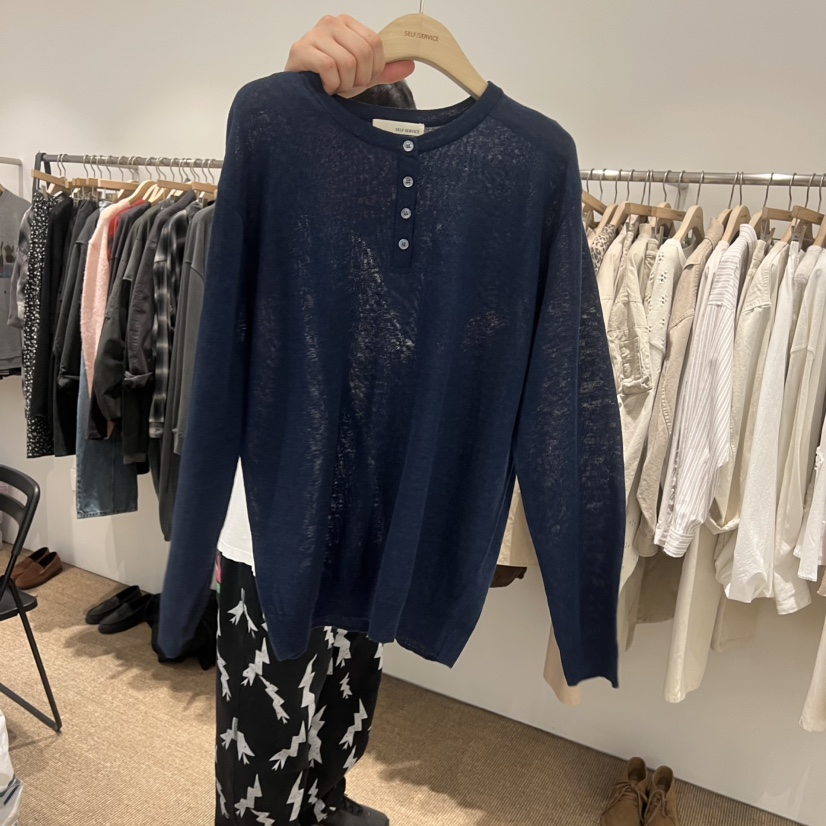 SELF SERVICE韓國代購女士新款休閑推薦針織衫不含內搭亞麻SELF SERVICE針織衫圖色4