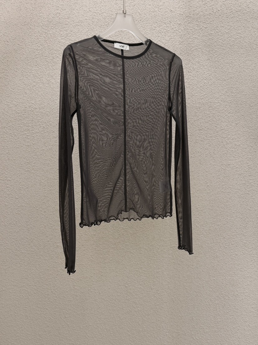 MWE韓國直郵女士新款熱賣時尚26春夏推薦人氣真品長袖T恤MWE長袖T恤圖色2墨色