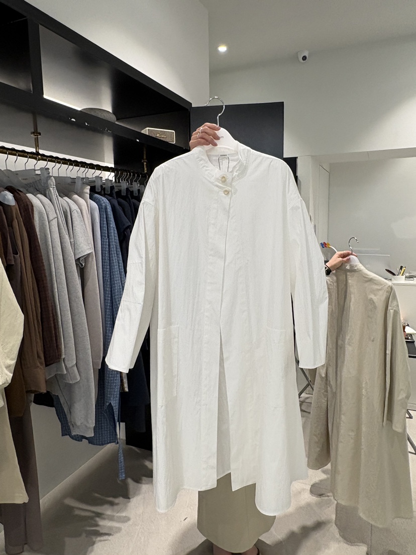 CREAM-P韓國東大門代購女士新品人氣職業熱賣時尚長款風衣CREAM-P長款風衣圖色1