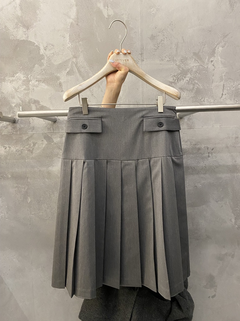 THE VETIVER-A東大門實拍女士新品真品26春夏職業推薦長裙VETIVER長裙圖色1墨色