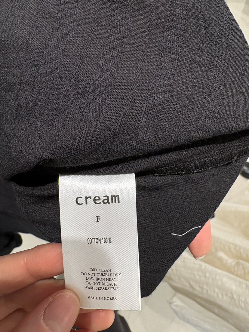 CREAM-P韓國代購女士新款推薦人氣時尚26春夏襯衫蕾絲衫褶裥CREAM-P襯衫/蕾絲衫