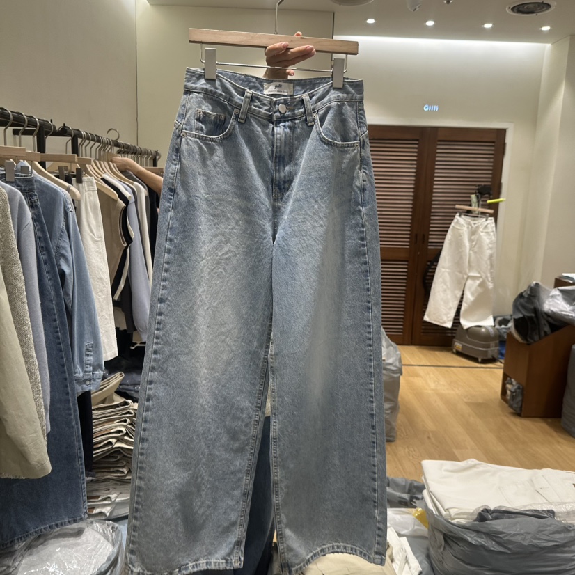 GILLI東大門實拍女士新品26春夏人氣真品職業推薦休閑牛仔褲GILLI牛仔褲圖色1