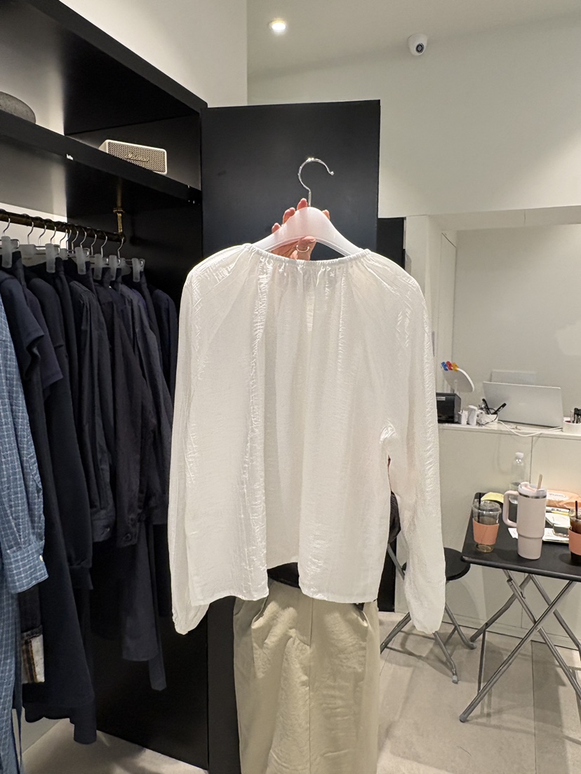 CREAM-P韓國直郵女士新款熱賣職業人氣休閑推薦襯衫蕾絲衫CREAM-P襯衫/蕾絲衫