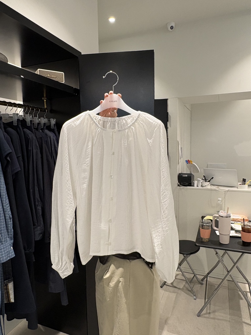 CREAM-P韓國直郵女士新款熱賣職業人氣休閑推薦襯衫蕾絲衫CREAM-P襯衫/蕾絲衫圖色1