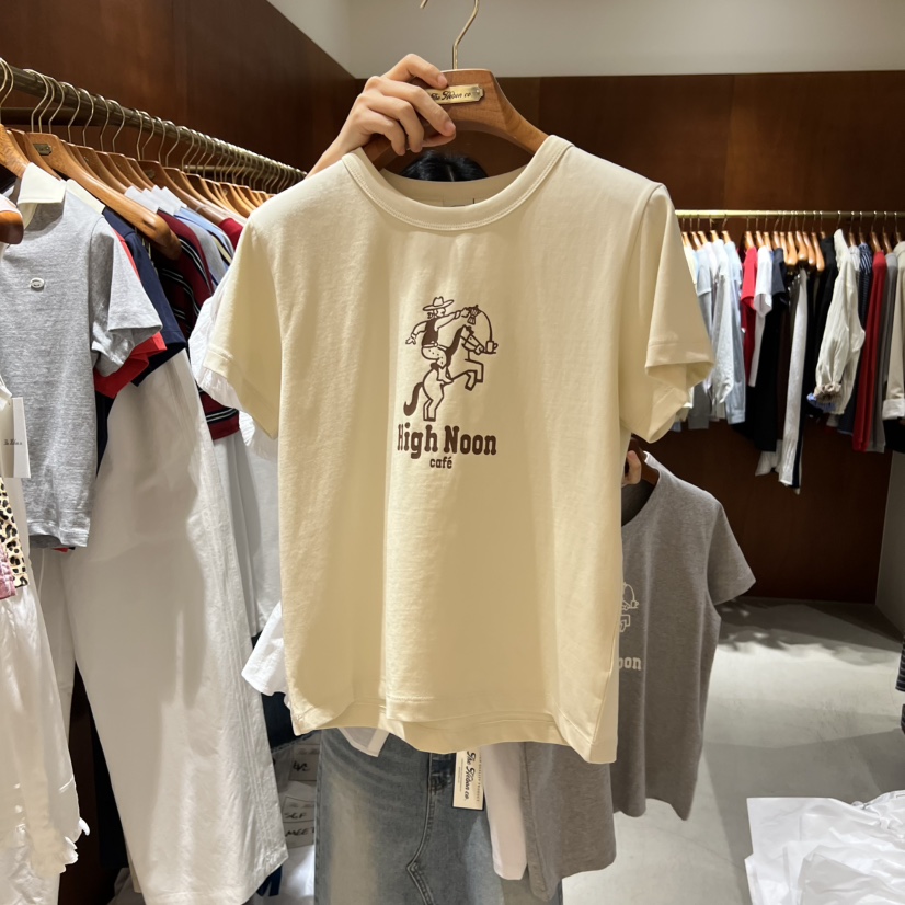 HEBON東大門直郵女裝新款推薦時尚人氣26春夏職業休閑T恤HEBONT恤圖色3