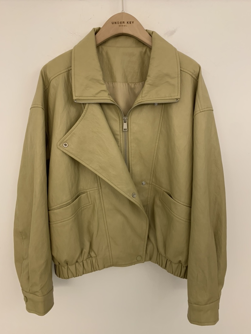 UNDER KEY東大門代購女士新款真品職業人氣推薦熱賣皮衣UNDER KEY皮衣圖色1