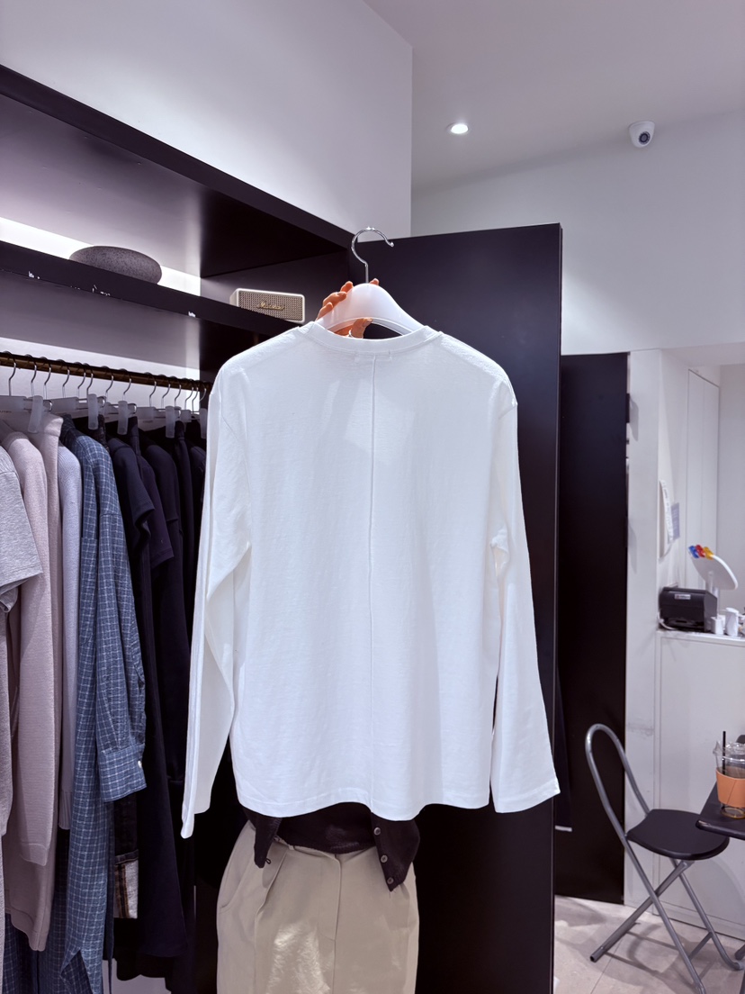 CREAM-P韓國直郵實拍女士新品熱賣人氣26春夏長袖T恤褶裥CREAM-P長袖T恤