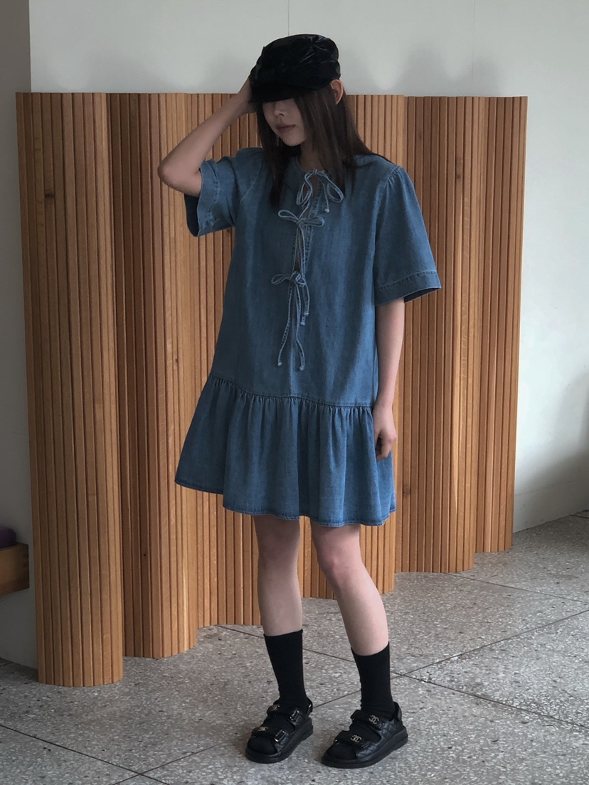 ONDO-P韓國直郵女裝新款職業26春夏人氣休閑熱賣連衣裙雙面ONDO-P連衣裙