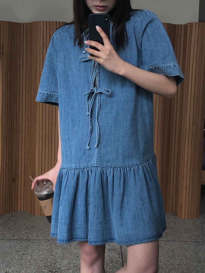 ONDO-P韓國直郵女裝新款職業26春夏人氣休閑熱賣連衣裙雙面ONDO-P連衣裙