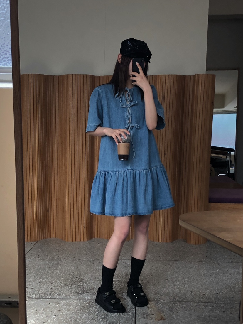 ONDO-P韓國直郵女裝新款職業26春夏人氣休閑熱賣連衣裙雙面ONDO-P連衣裙