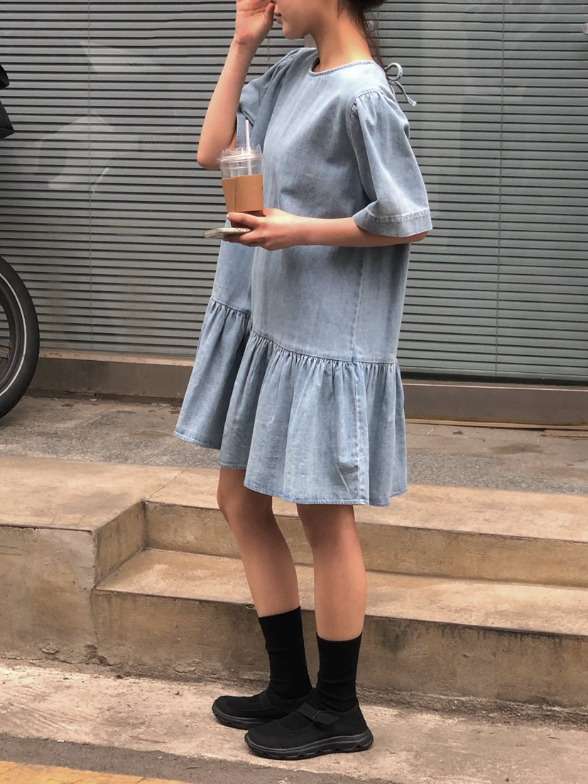 ONDO-P韓國直郵女裝新款職業26春夏人氣休閑熱賣連衣裙雙面ONDO-P連衣裙