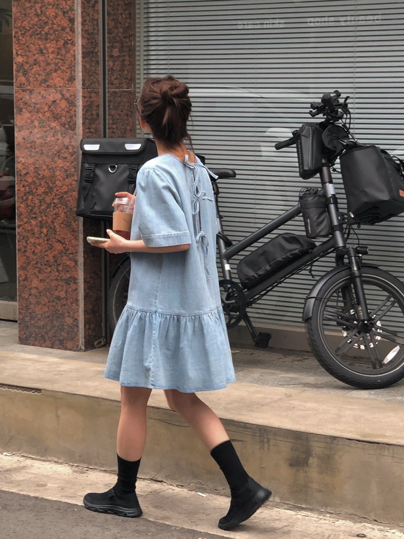 ONDO-P韓國直郵女裝新款職業26春夏人氣休閑熱賣連衣裙雙面ONDO-P連衣裙