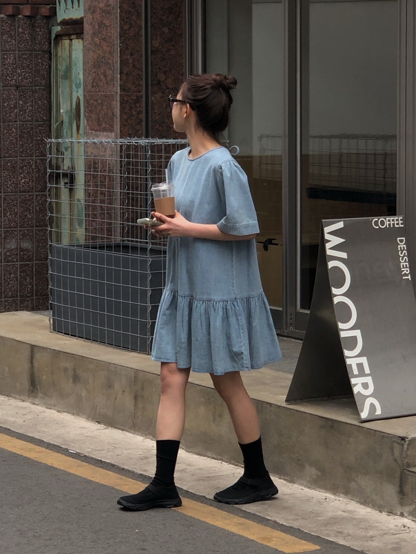 ONDO-P韓國直郵女裝新款職業26春夏人氣休閑熱賣連衣裙雙面ONDO-P連衣裙