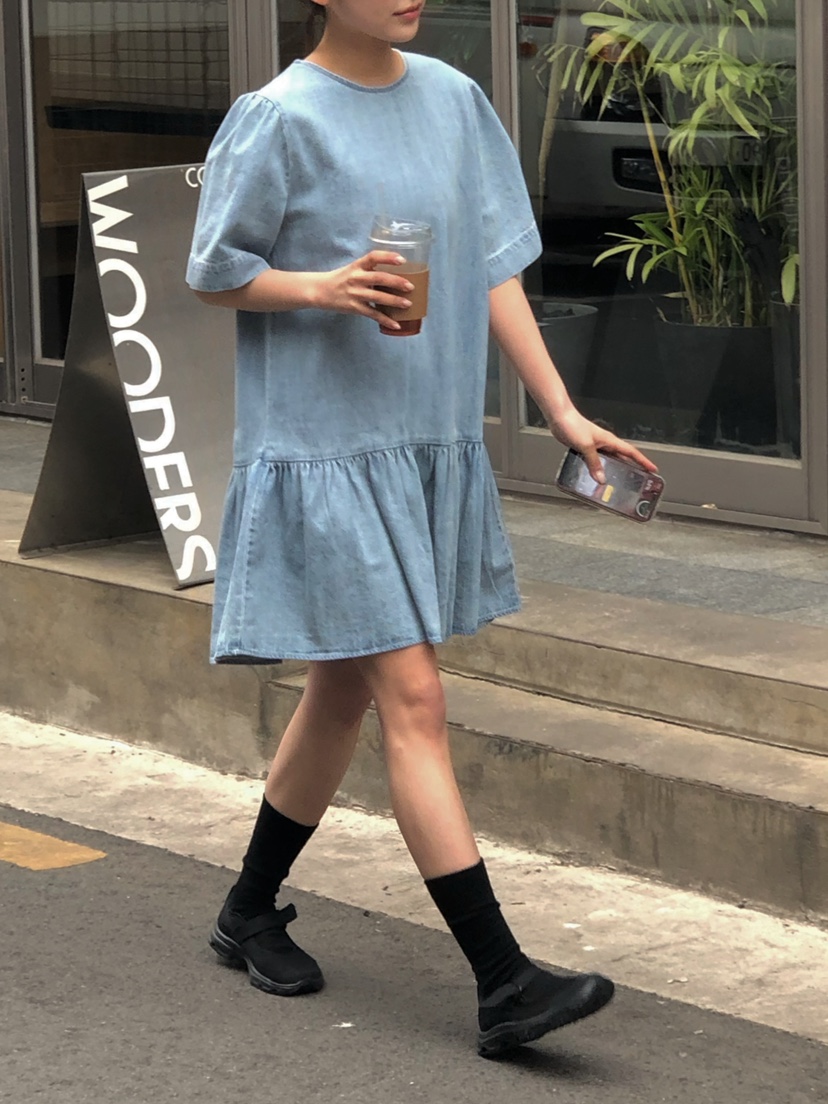 ONDO-P韓國直郵女裝新款職業26春夏人氣休閑熱賣連衣裙雙面ONDO-P連衣裙