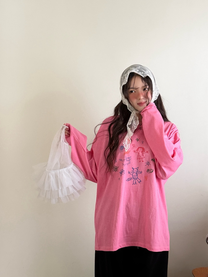 TOLL韓國代購女裝新品休閑26春夏真品人氣推薦職業長袖T恤TOLL長袖T恤