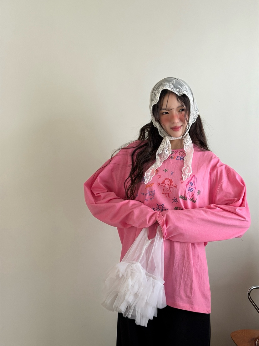 TOLL韓國代購女裝新品休閑26春夏真品人氣推薦職業長袖T恤TOLL長袖T恤