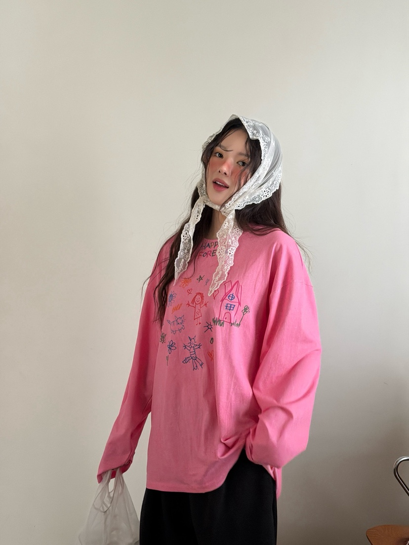 TOLL韓國代購女裝新品休閑26春夏真品人氣推薦職業長袖T恤TOLL長袖T恤