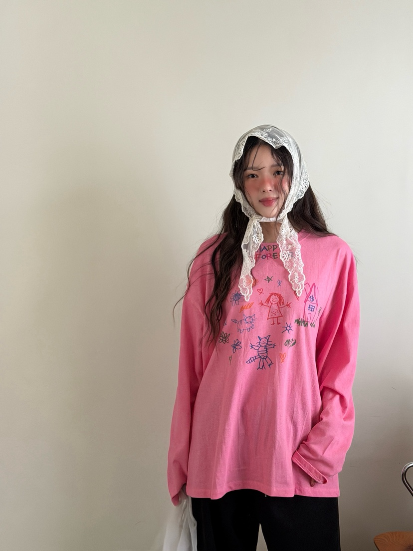 TOLL韓國代購女裝新品休閑26春夏真品人氣推薦職業長袖T恤TOLL長袖T恤