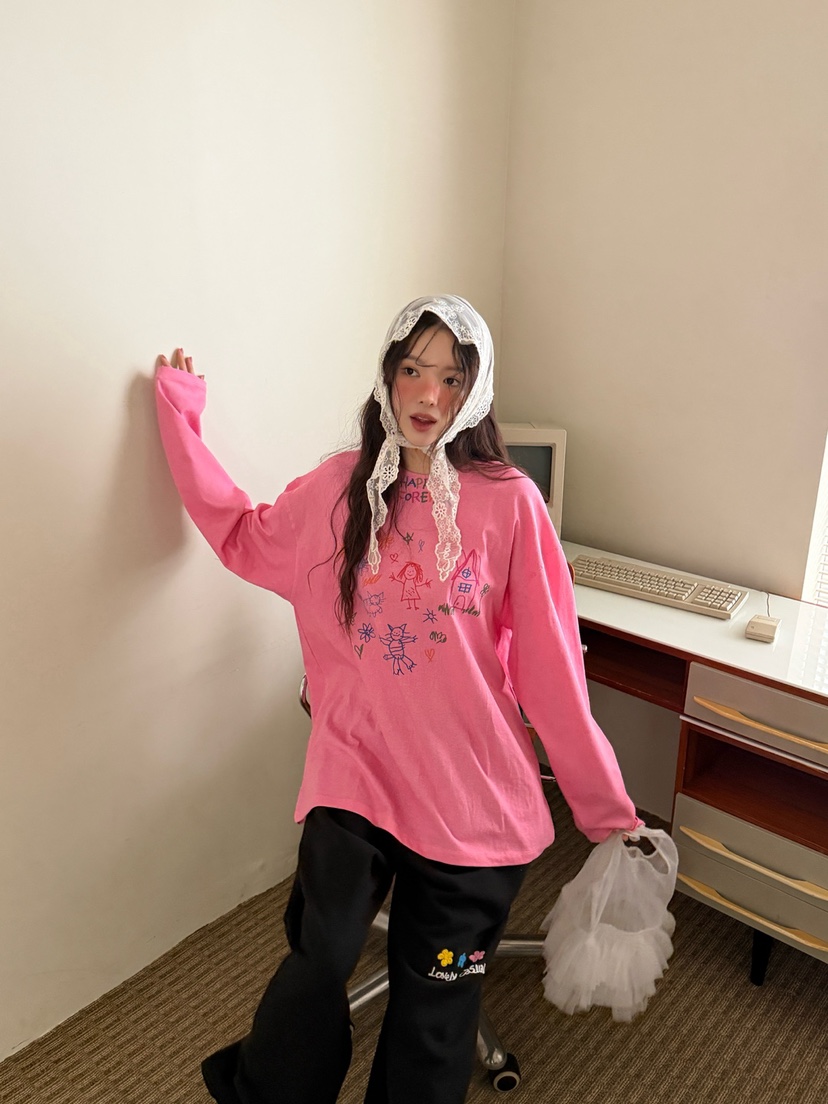 TOLL韓國代購女裝新品休閑26春夏真品人氣推薦職業長袖T恤TOLL長袖T恤