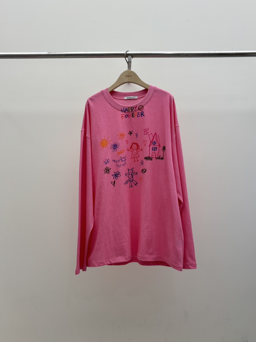 TOLL韓國代購女裝新品休閑26春夏真品人氣推薦職業長袖T恤TOLL長袖T恤圖色1