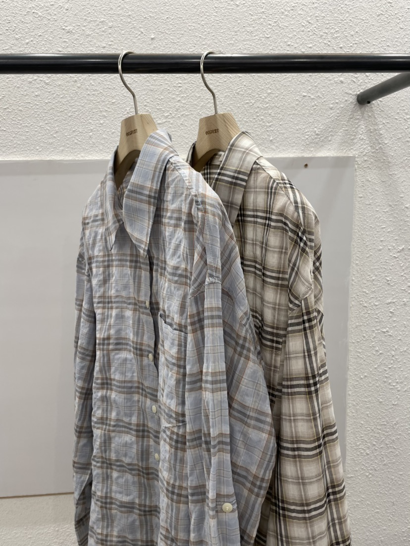 EGGPLANT東大門直郵女士新款推薦真品熱賣襯衫蕾絲衫格子EGGPLANT襯衫/蕾絲衫