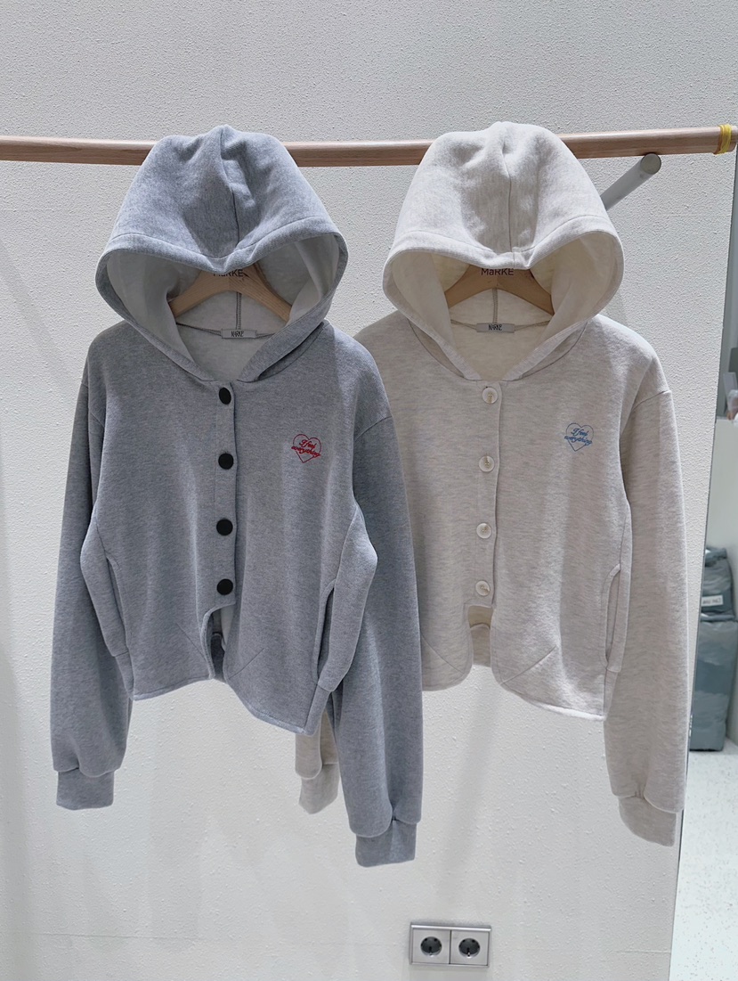 MARKE-P韓國直郵女裝新款26春夏推薦真品衛衣連帽衫刺繡MARKE-P衛衣