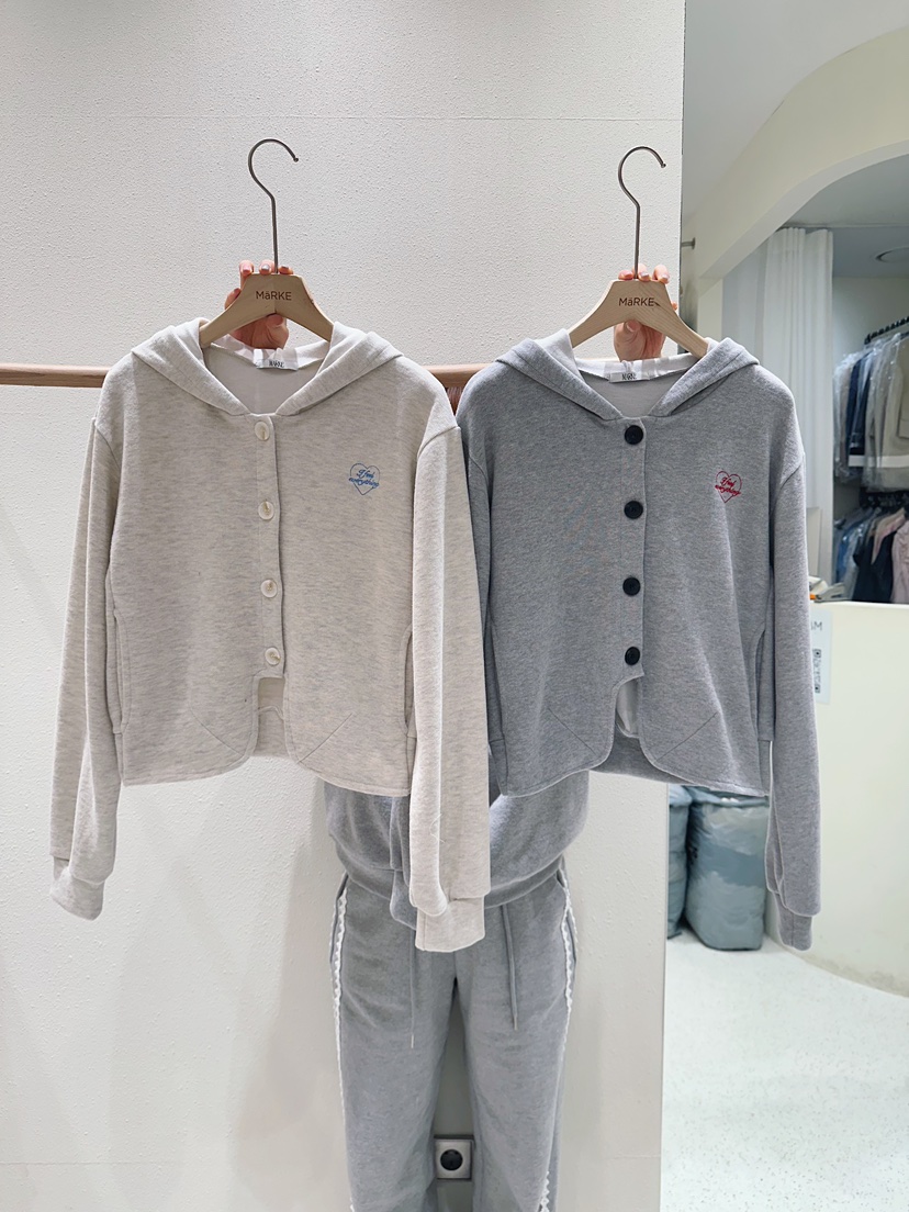 MARKE-P韓國直郵女裝新款26春夏推薦真品衛衣連帽衫刺繡MARKE-P衛衣