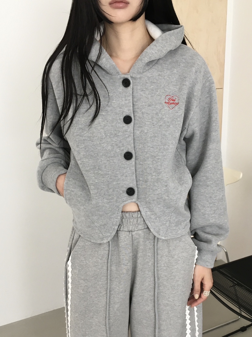 MARKE-P韓國直郵女裝新款26春夏推薦真品衛衣連帽衫刺繡MARKE-P衛衣