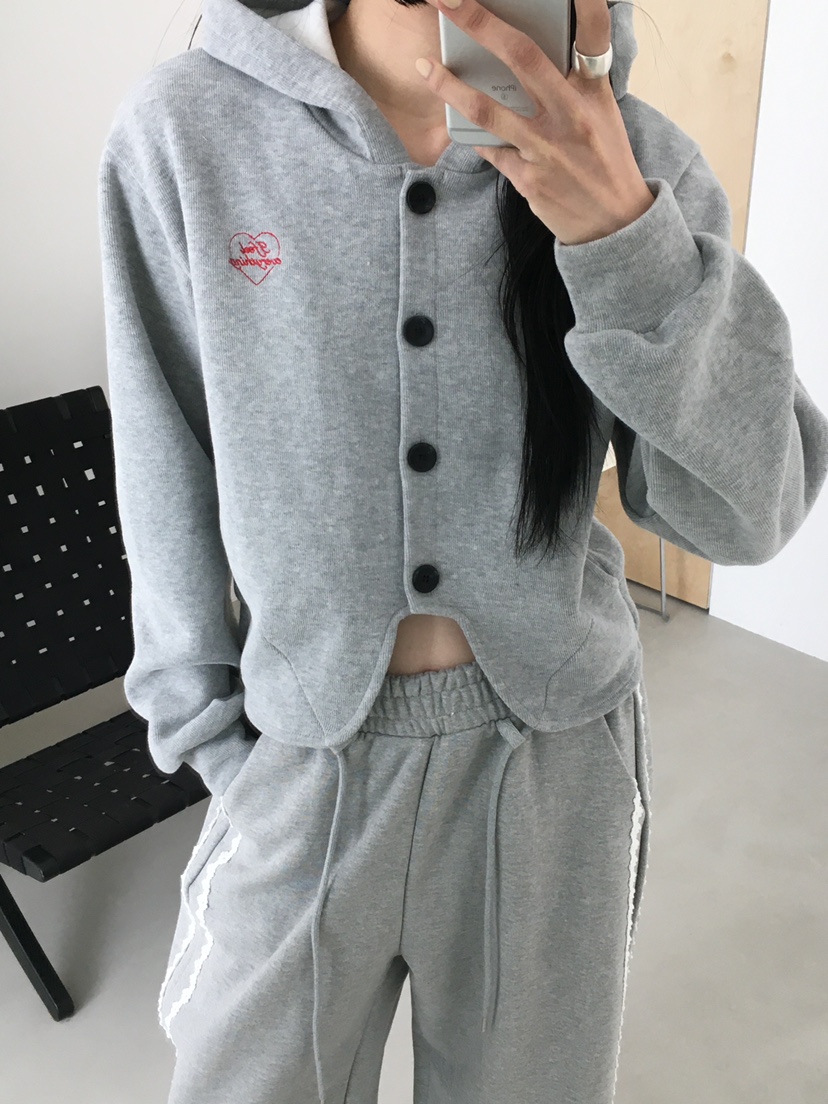 MARKE-P韓國直郵女裝新款26春夏推薦真品衛衣連帽衫刺繡MARKE-P衛衣