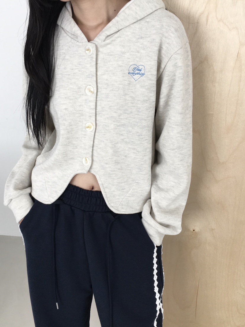 MARKE-P韓國直郵女裝新款26春夏推薦真品衛衣連帽衫刺繡MARKE-P衛衣