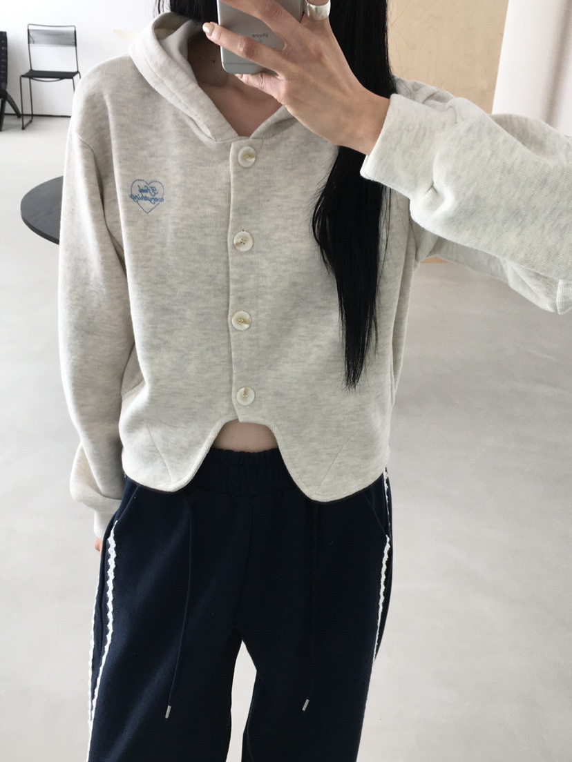 MARKE-P韓國直郵女裝新款26春夏推薦真品衛衣連帽衫刺繡MARKE-P衛衣