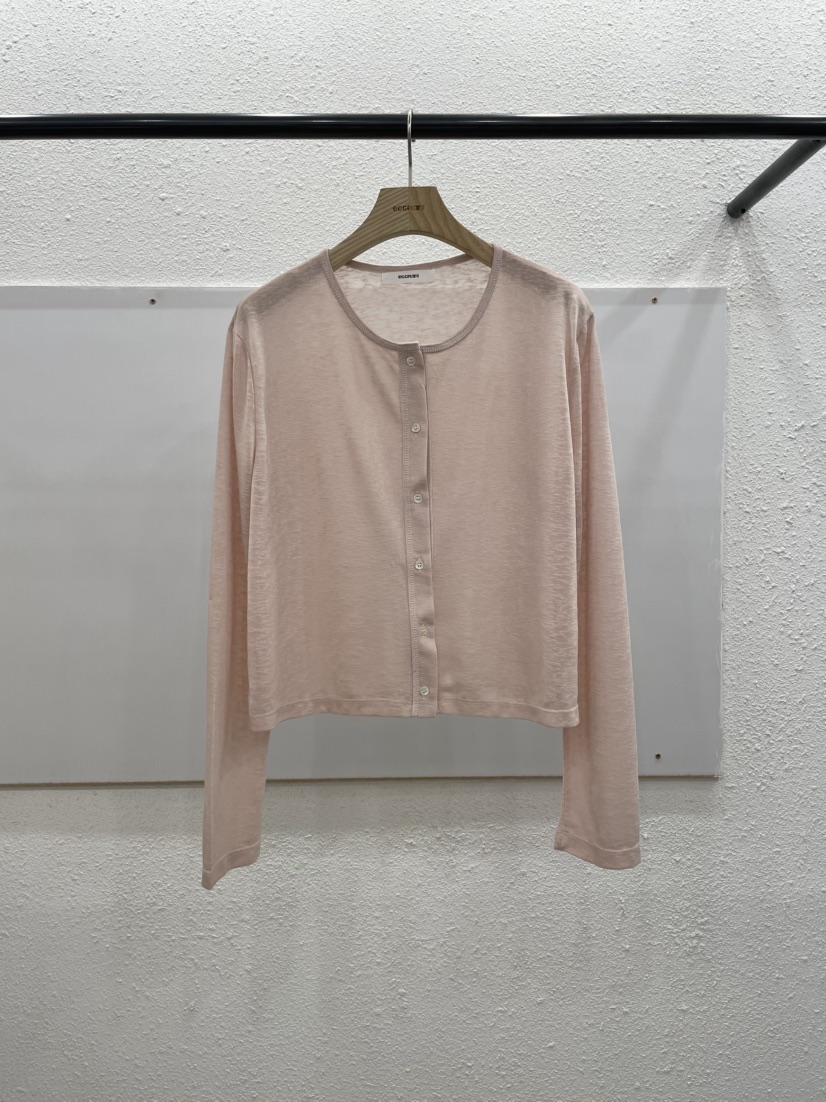 EGGPLANT東大門代購女裝新品推薦26春夏熱賣長袖T恤開衫紐扣EGGPLANT長袖T恤圖色3