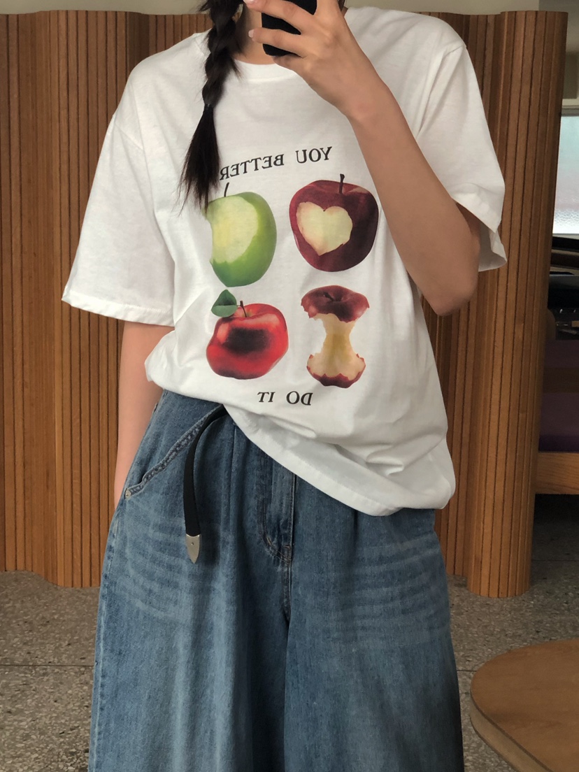 ONDO-P東大門實拍女士新款真品休閑熱賣人氣時尚26春夏T恤ONDO-PT恤圖色1