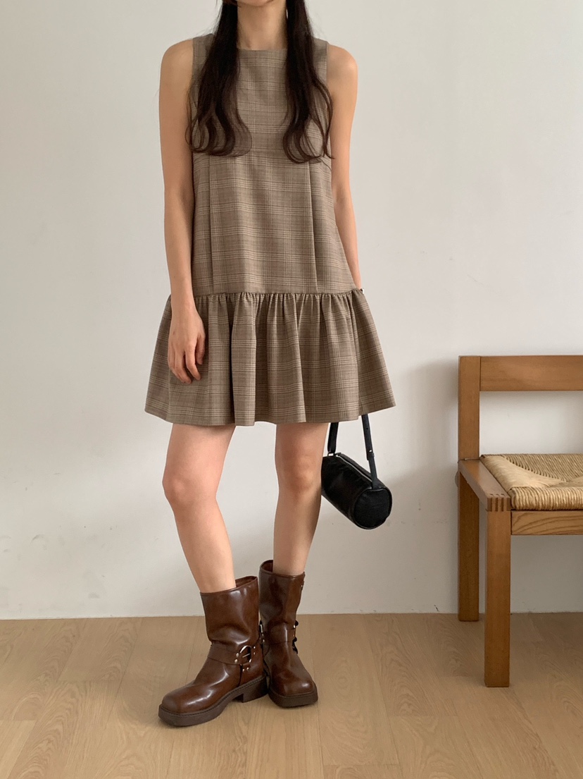 RE:OPENING韓國代購女士新品休閑熱賣職業推薦真品連衣裙RE:OPENING連衣裙