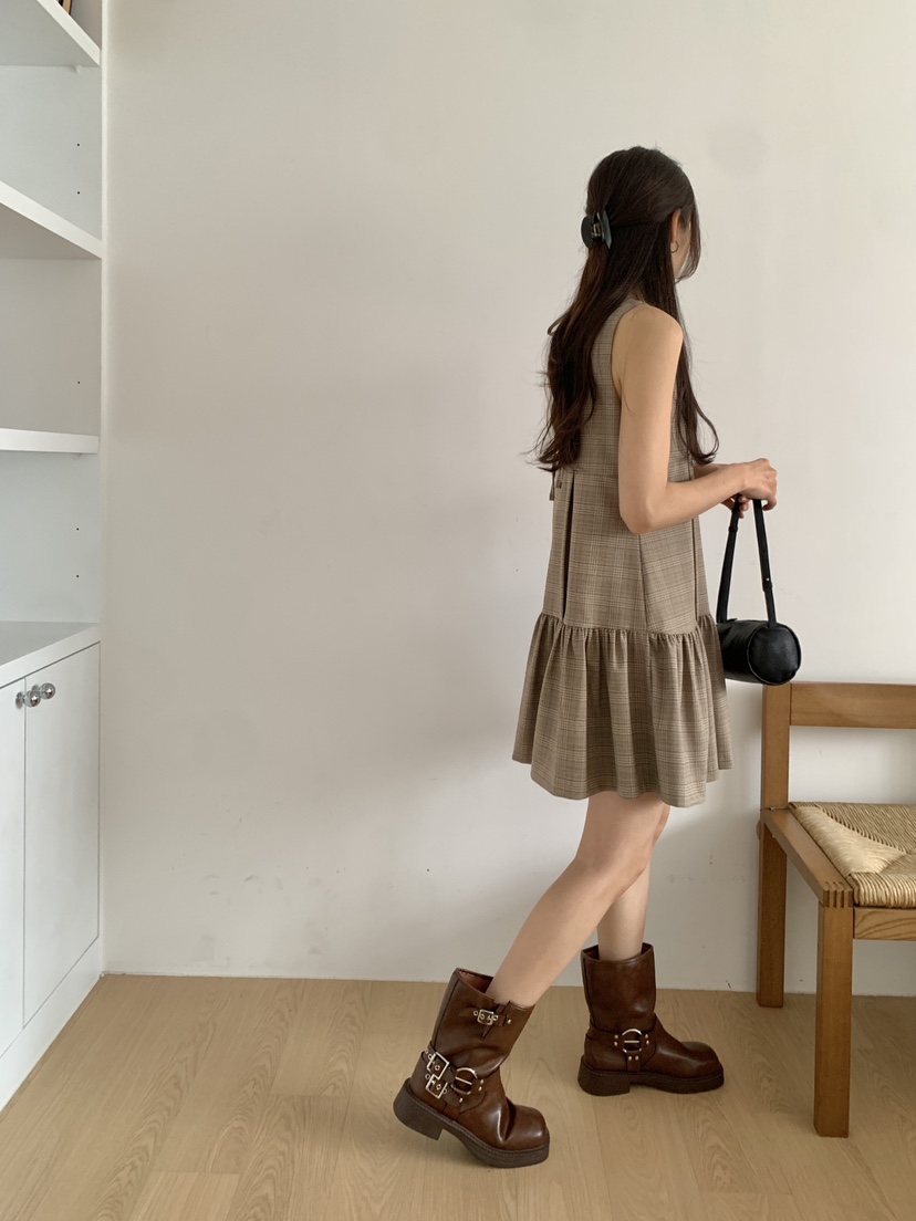 RE:OPENING韓國代購女士新品休閑熱賣職業推薦真品連衣裙RE:OPENING連衣裙