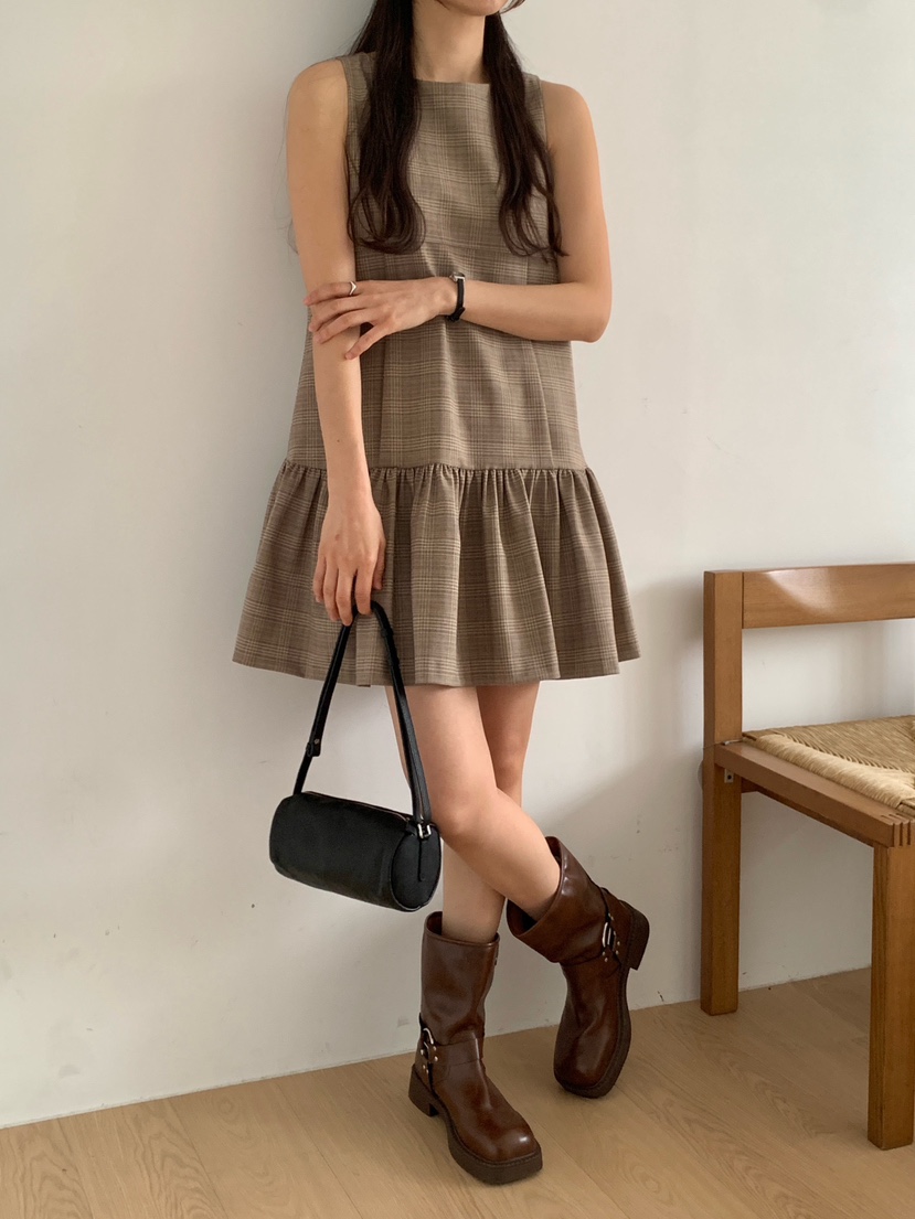 RE:OPENING韓國代購女士新品休閑熱賣職業推薦真品連衣裙RE:OPENING連衣裙