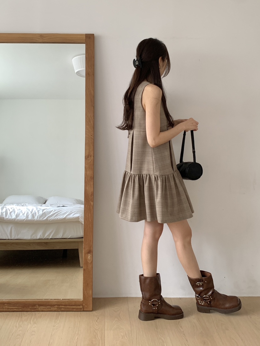 RE:OPENING韓國代購女士新品休閑熱賣職業推薦真品連衣裙RE:OPENING連衣裙