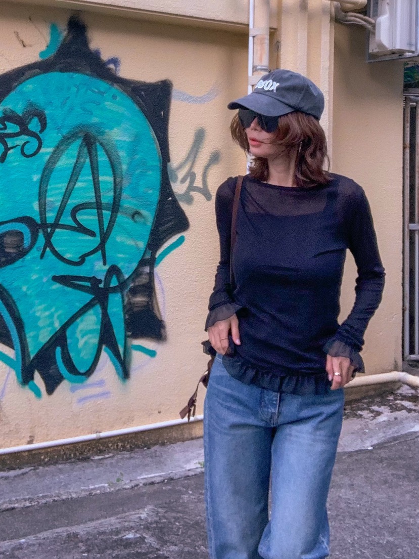 PARIS MATCH東大門代購女士新款休閑26春夏真品熱賣長袖T恤PARIS MATCH長袖T恤圖色3