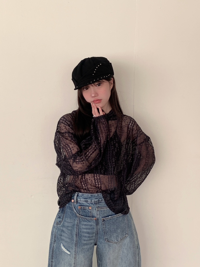 MAISONDEGLORY東大門實拍女士新品職業休閑長袖T恤不含內搭MAISON DE GLORY長袖T恤